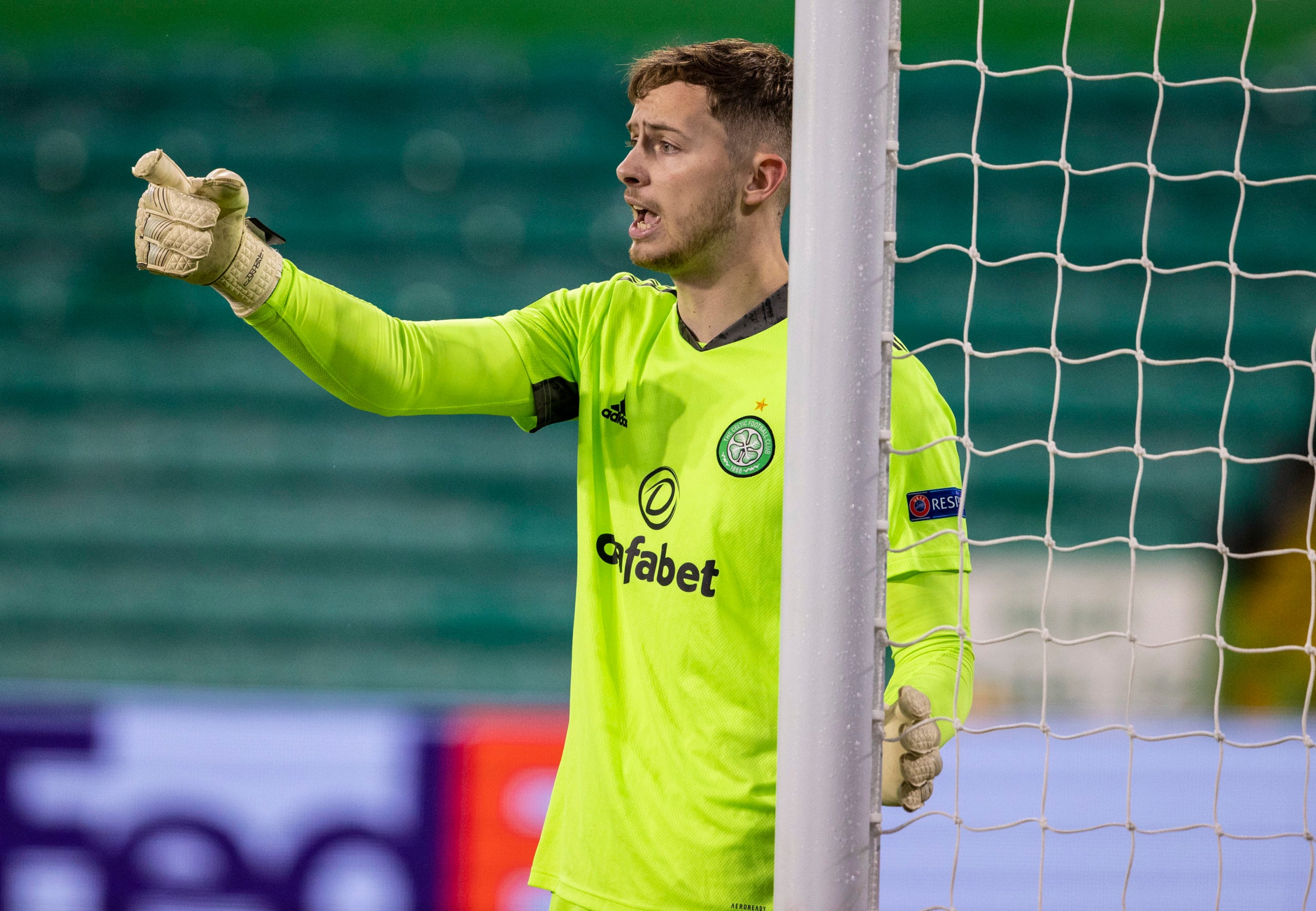 Celtic goalkeeper Conor Hazard vs Lille