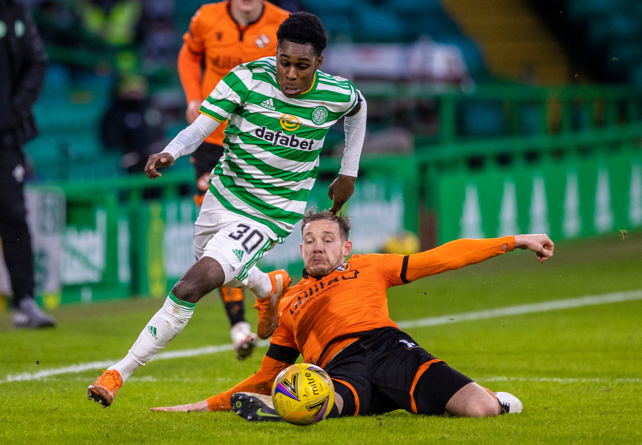 Jeremie Frimpong was purposeful for Celtic against Dundee United