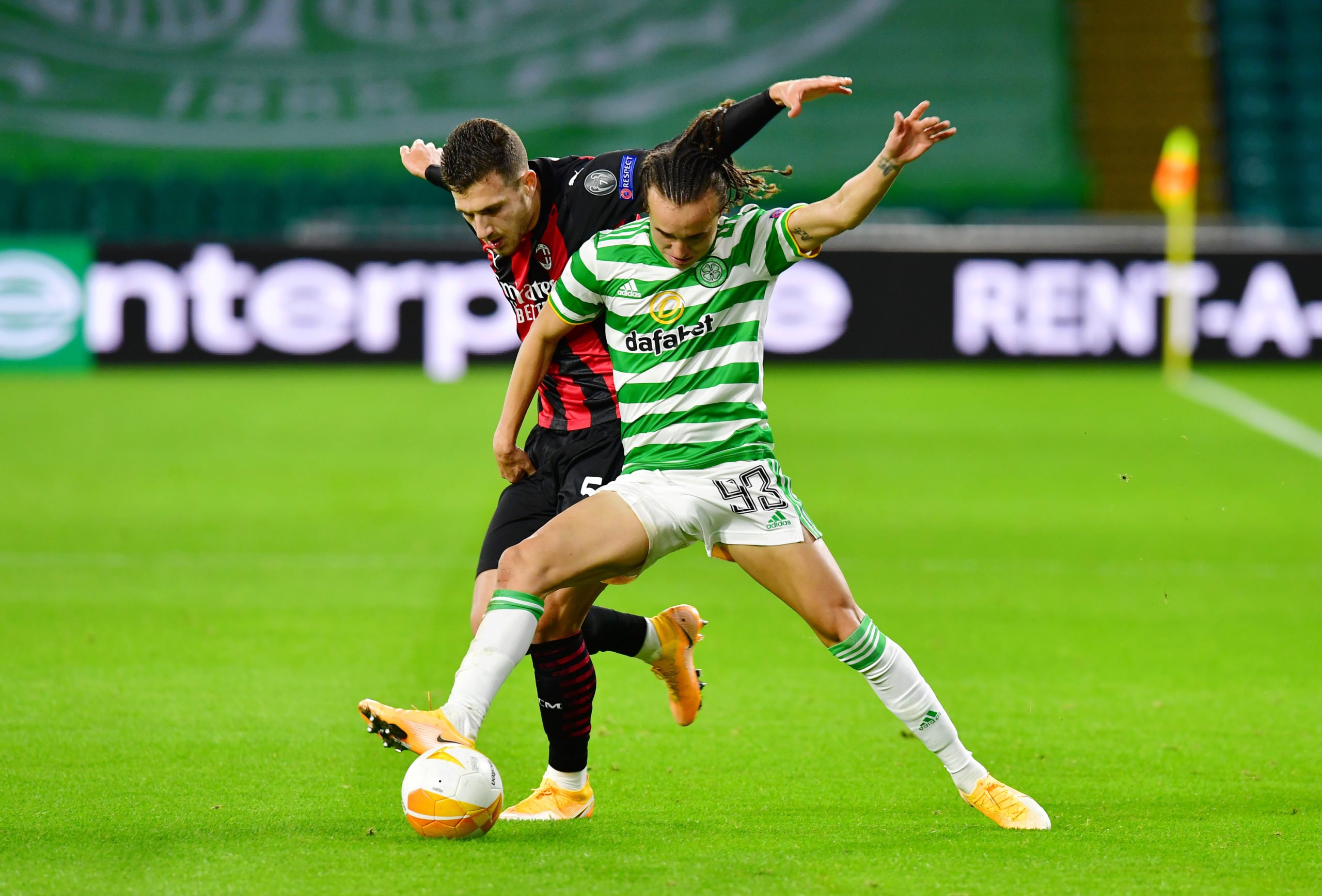 AC Milan's Man Utd loanee Diogo Dalot can't hide his admiration of Celtic's history