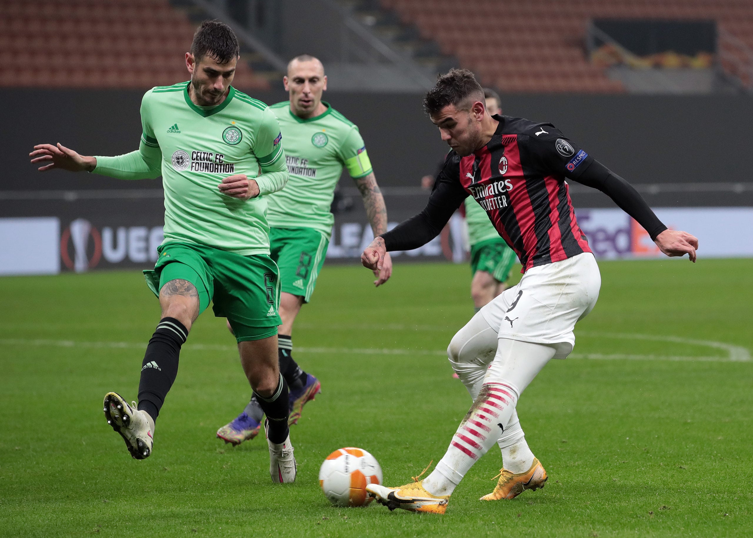 Celtic's Nir Bitton vs AC Milan