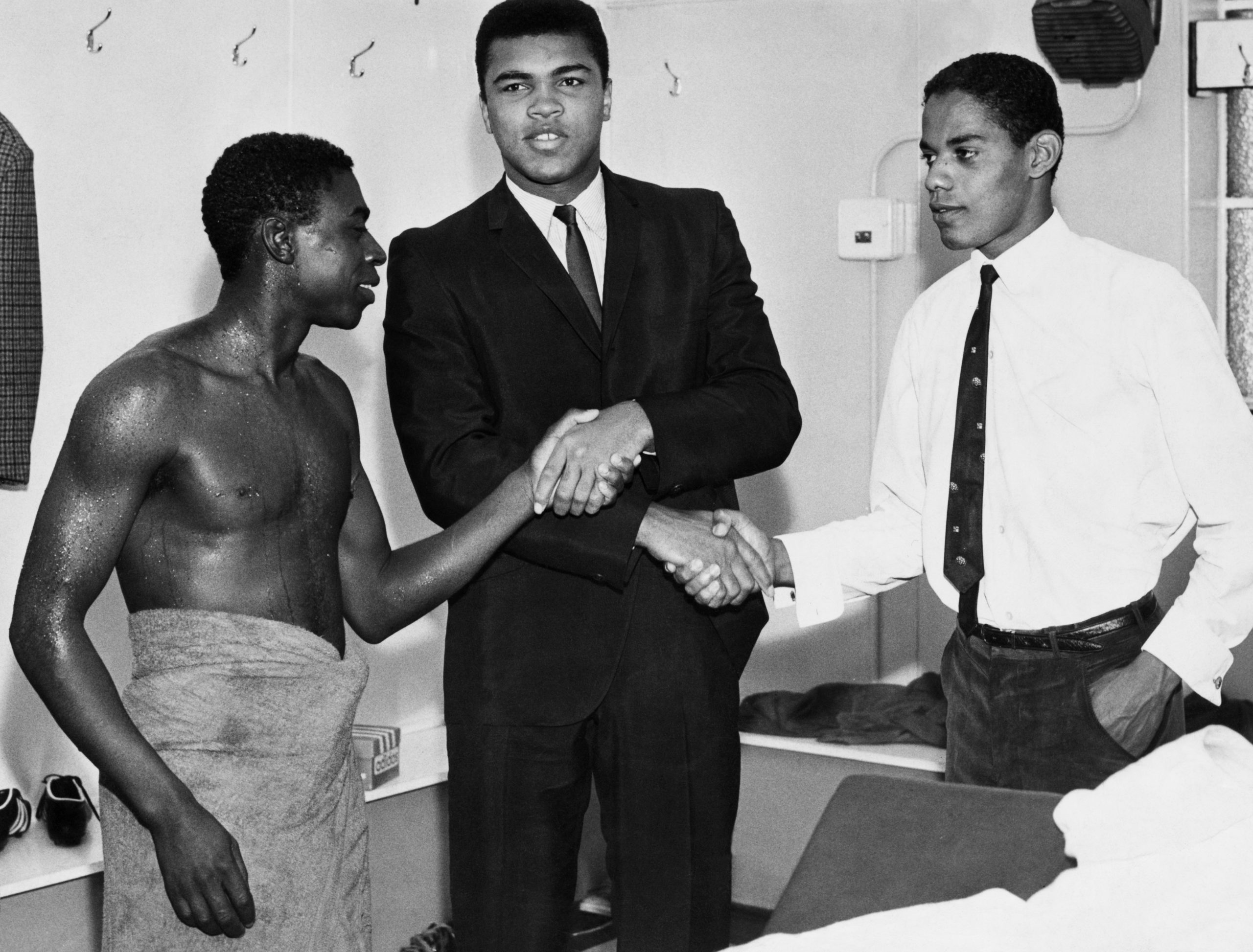 Cassius Clay with Gil Heron 1965
