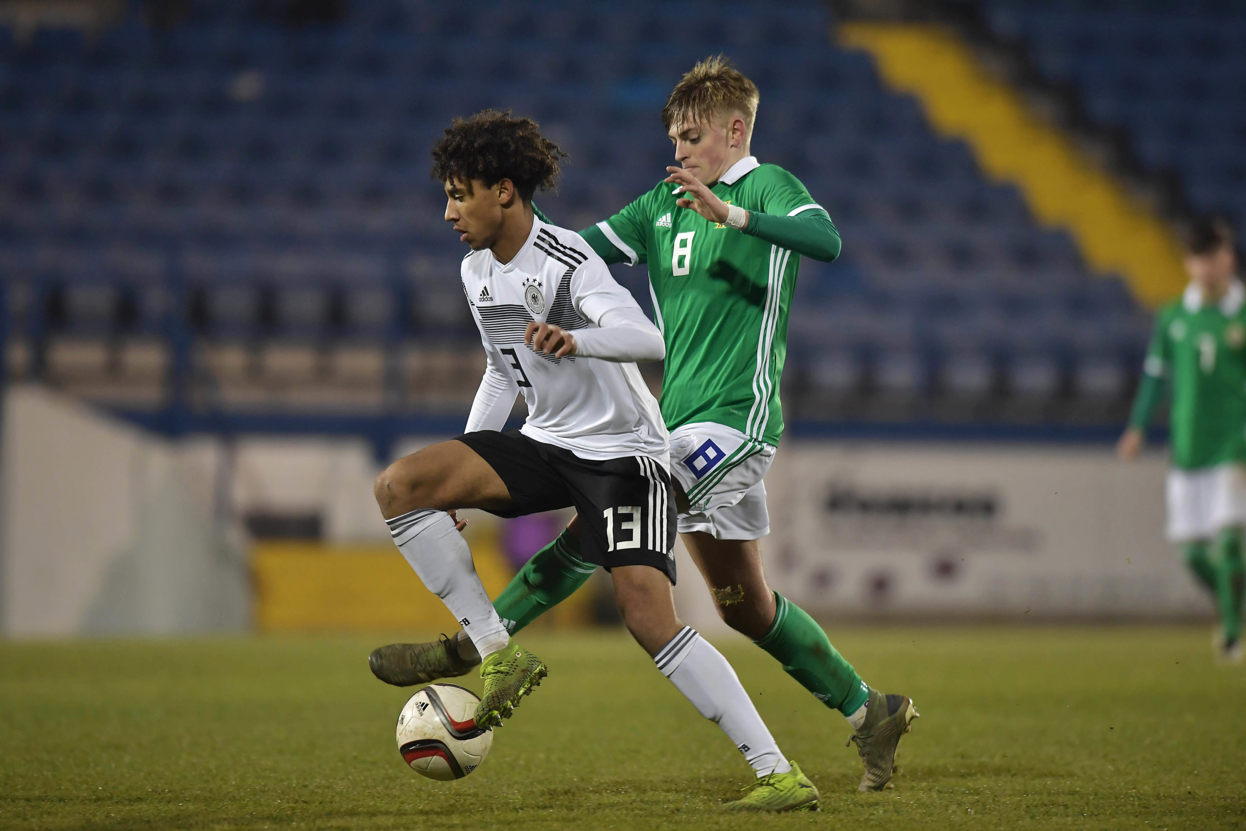Celtic youngster Ben Wylie against Germany under-19s