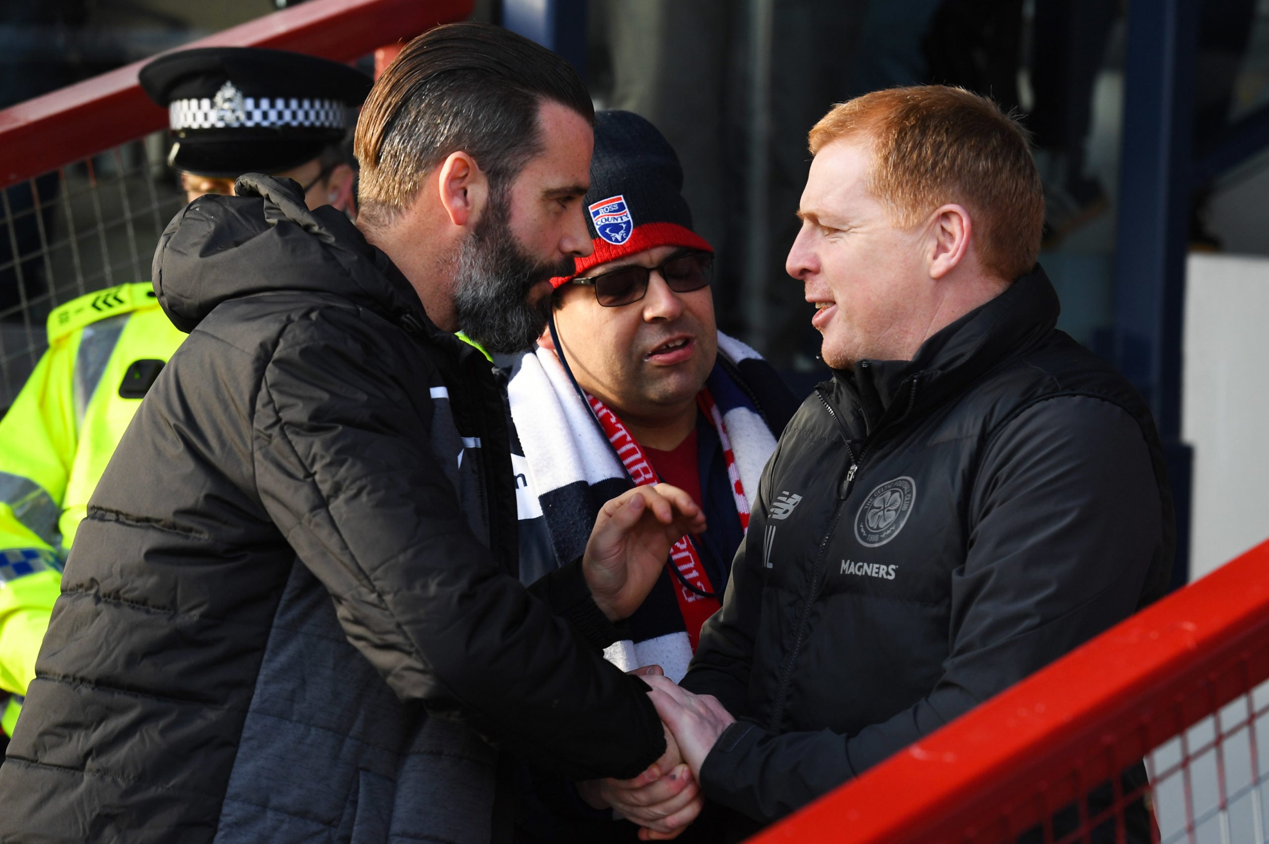 Celtic boss Neil Lennon and Stuart Kettlewell