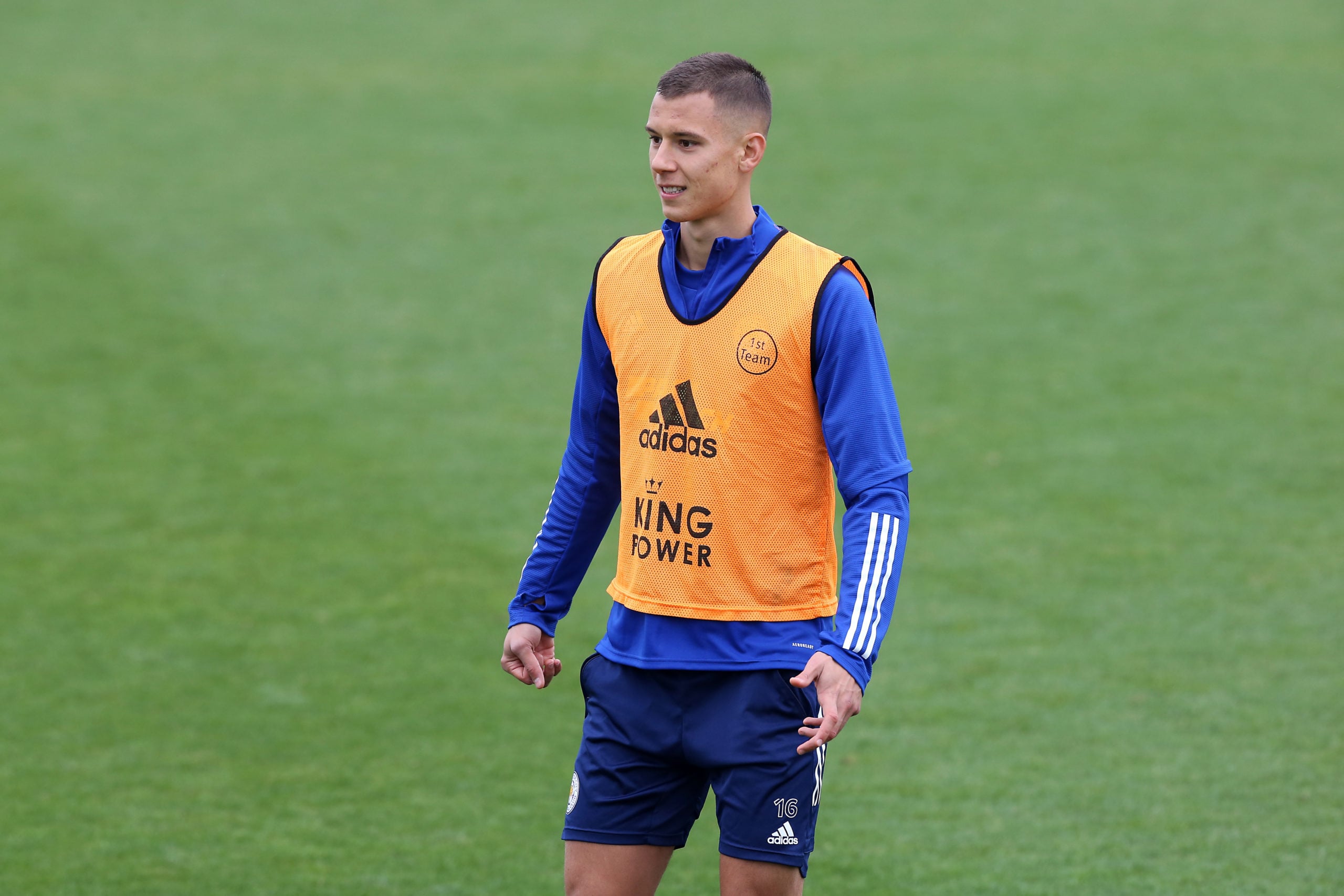 Filip Benkovic training with Leicester