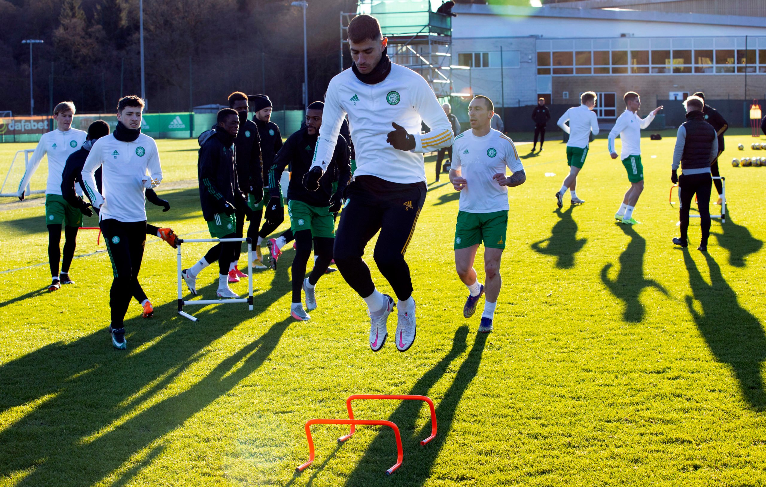 Celtic training at Lennoxtown today