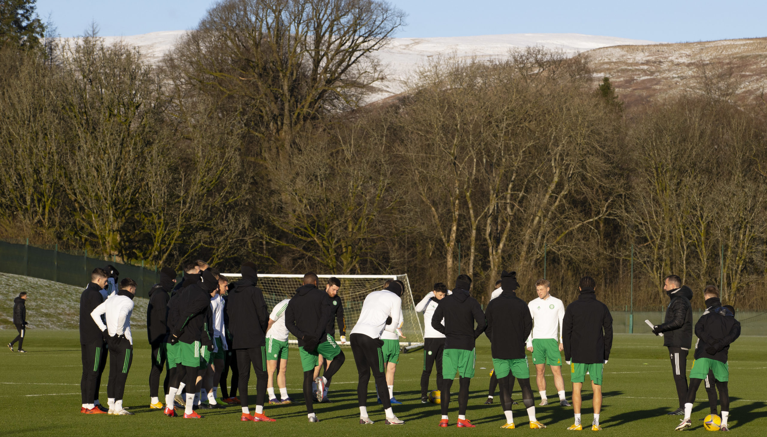 Celtic training at Lennoxtown today