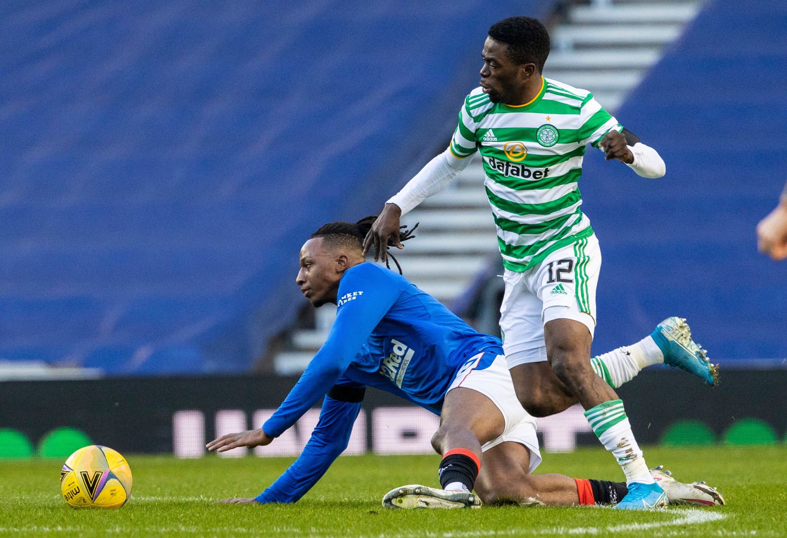 Ismaila Soro in action against Rangers