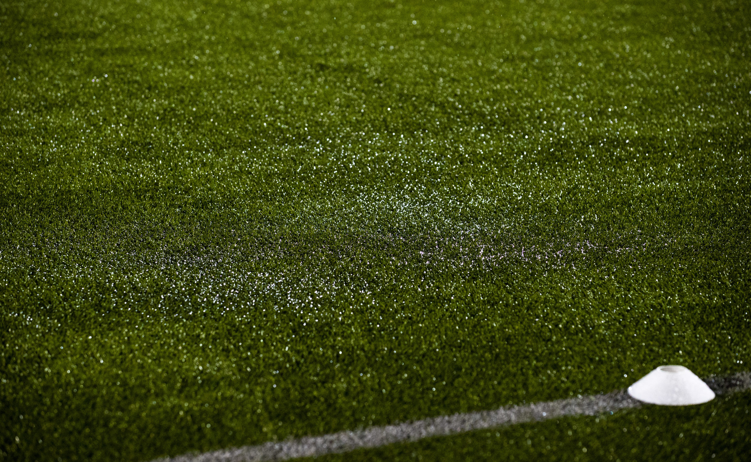 A bit of water did this to the Tony Macaroni Arena turf