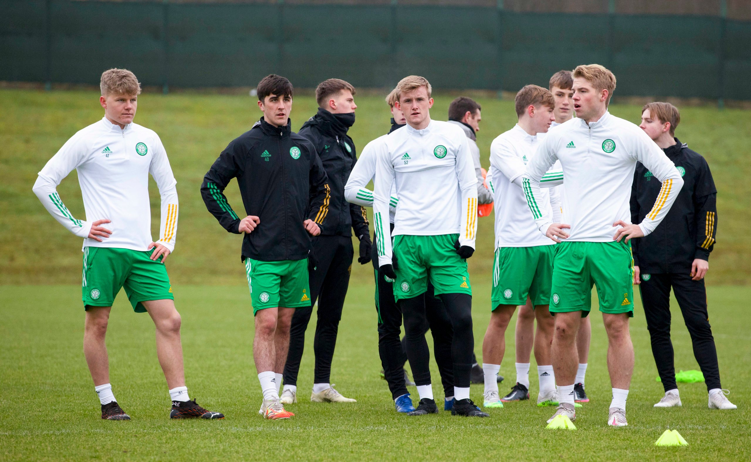 Who are the mystery Celtic prospects Lennon is encouraged by?