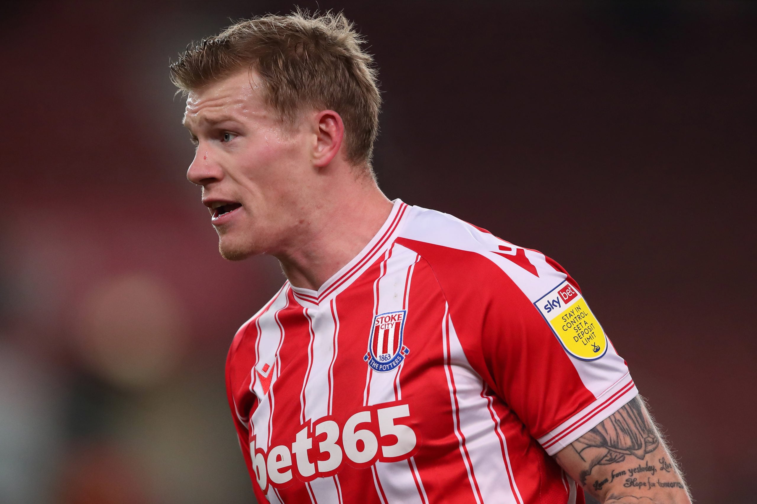 Stoke City winger James McClean