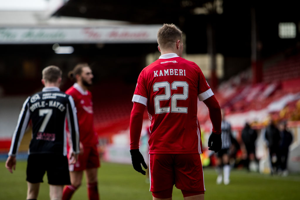 Florian Kamberi is one of three Aberdeen signings still to hit the net