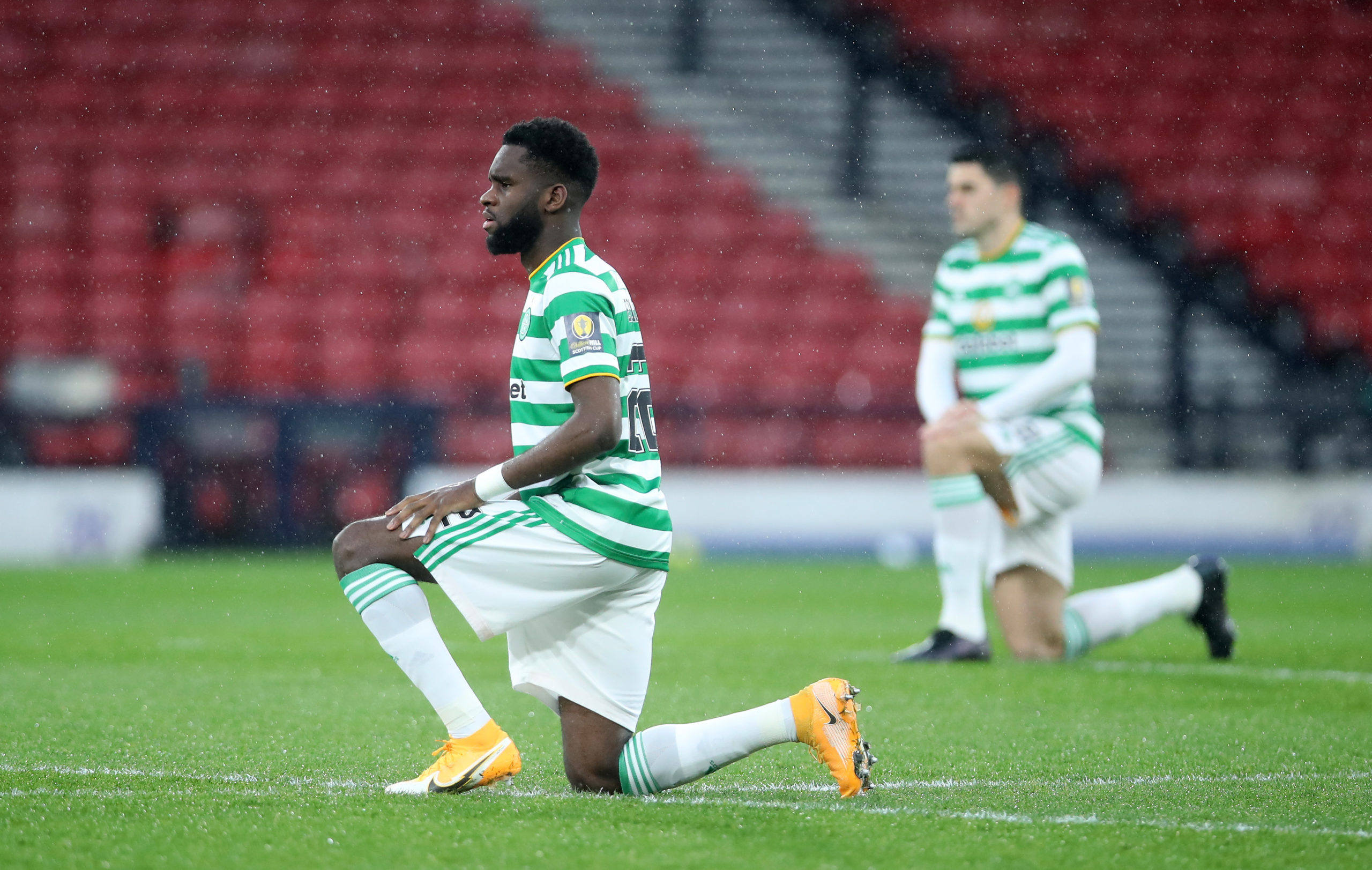 Celtic CEO Dominic McKay: team take knee