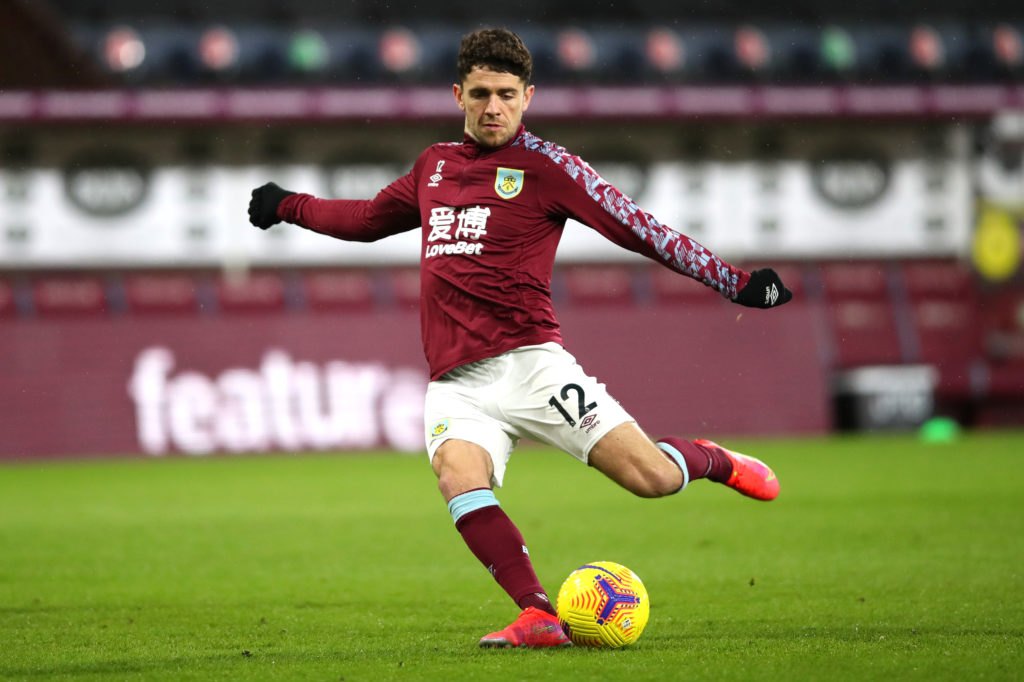 Robbie Brady in action for Burnley against Fulham