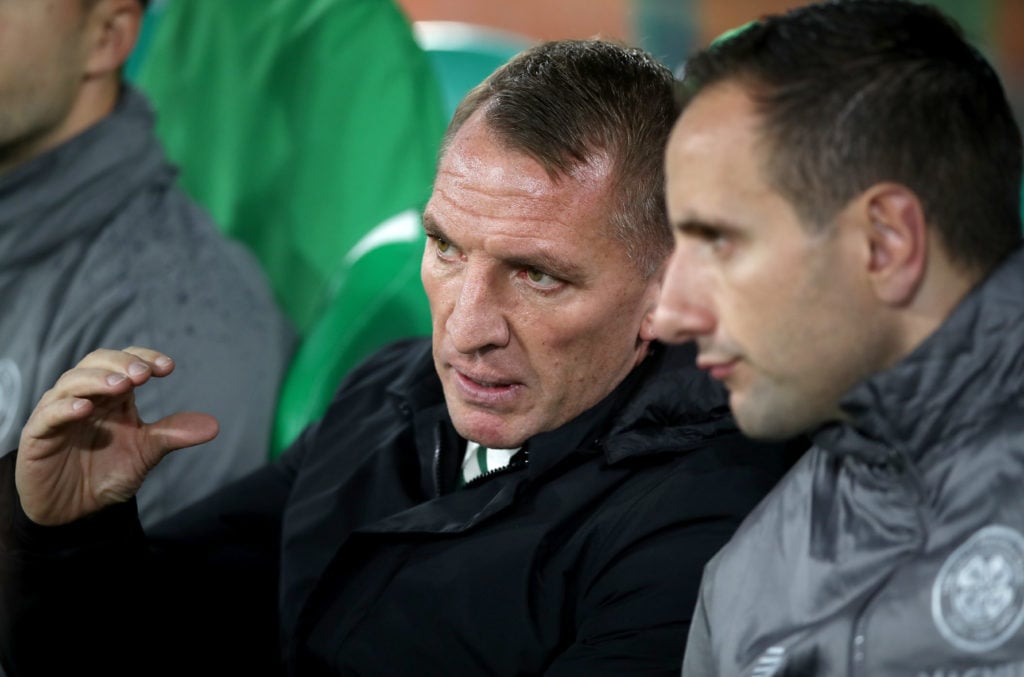 Celtic Brendan Rodgers with John Kennedy