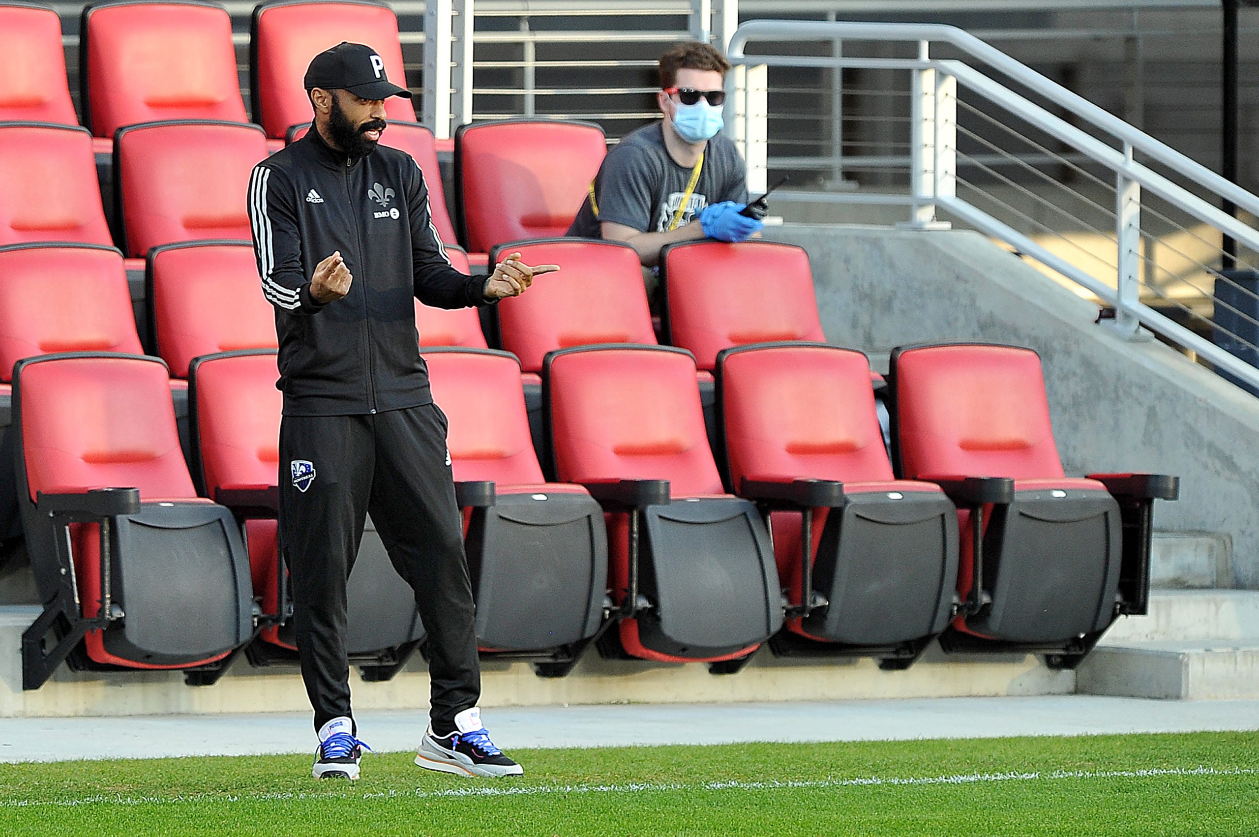 Thierry Henry celebrates a Montreal Impact goal