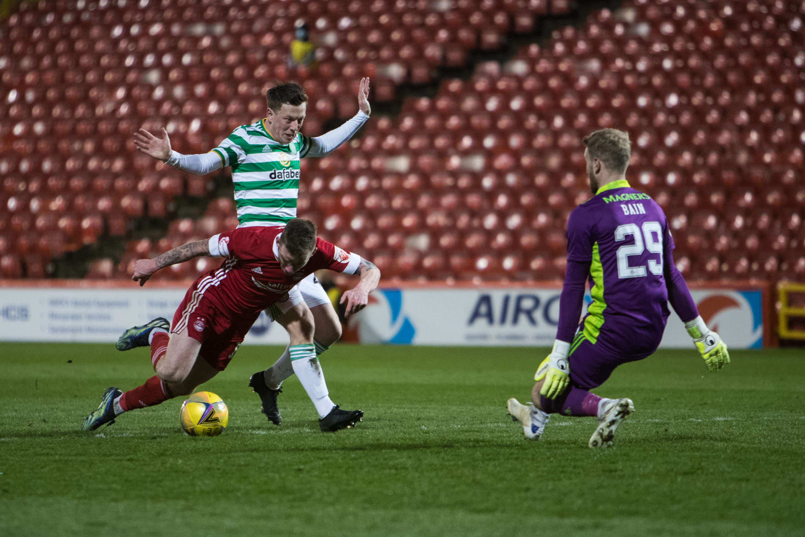 Jonny Hayes goes down under minimal contact