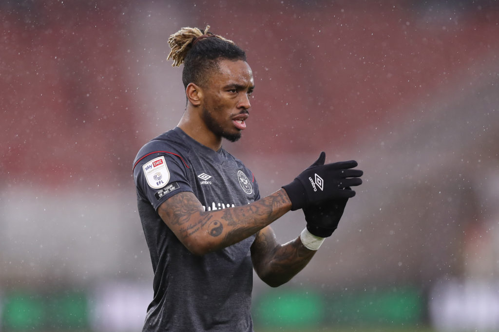 Ivan Toney in action for Brentford.