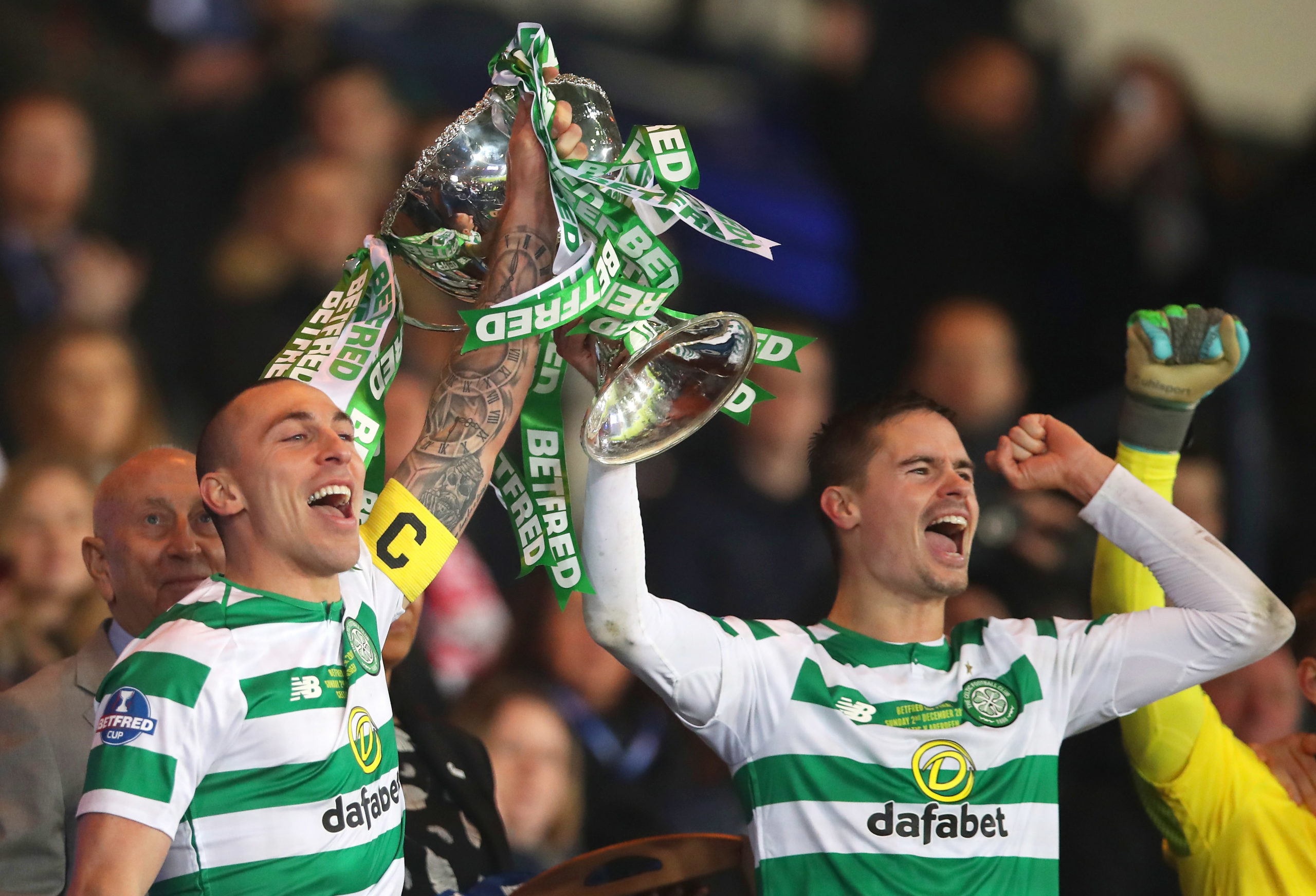 Celtic favourite Mikael Lustig leaves a hilarious message for Scott Brown