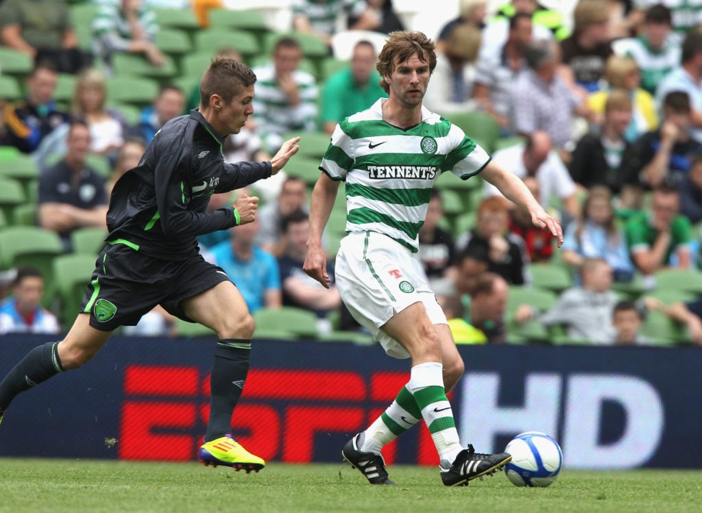 Paddy McCourt in action for Celtic during a pre-season friendly agains an Airtricity XI in Dublin