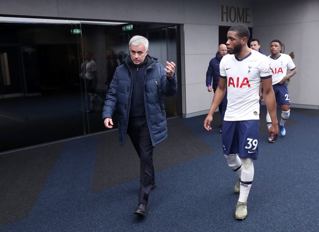 Jose Mourinho and Japhet Tanganga