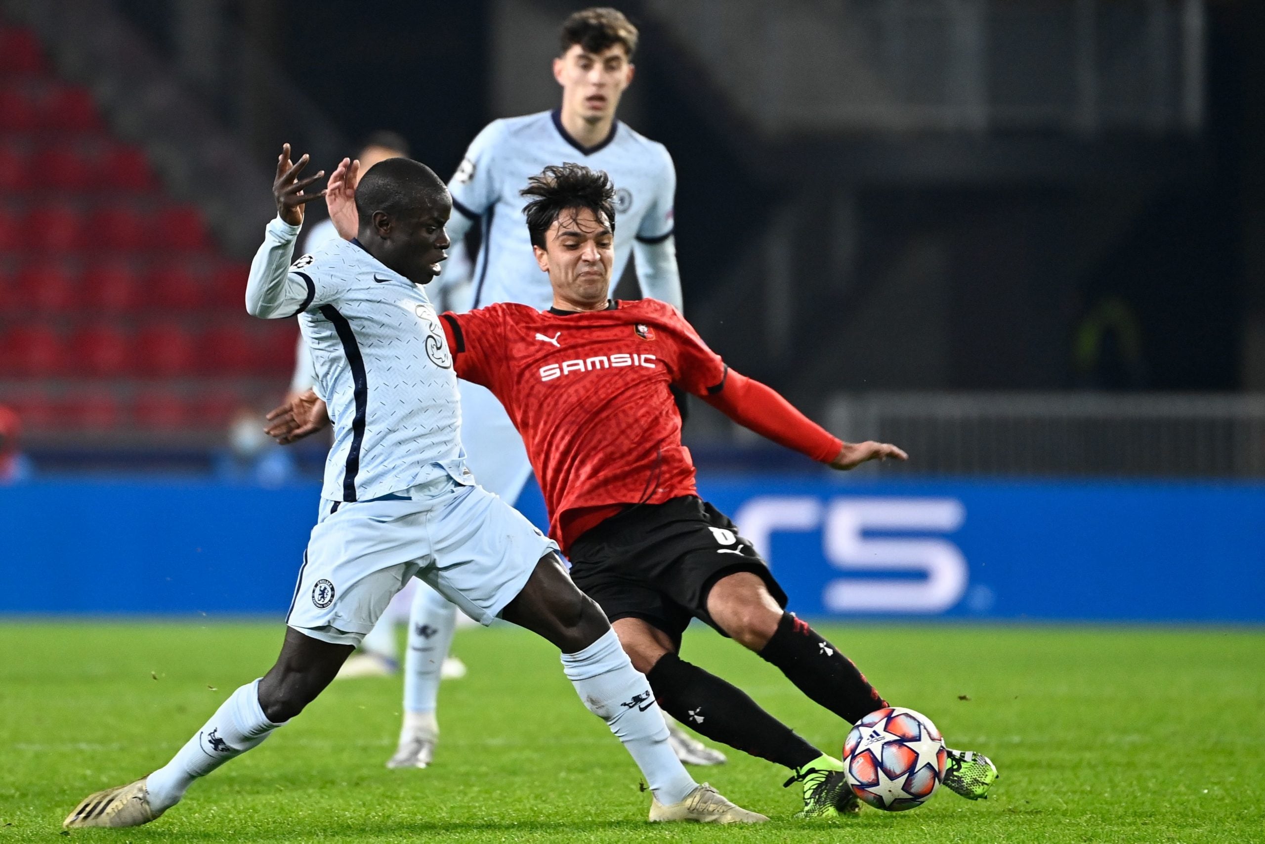 Clément Grenier in action for Rennes