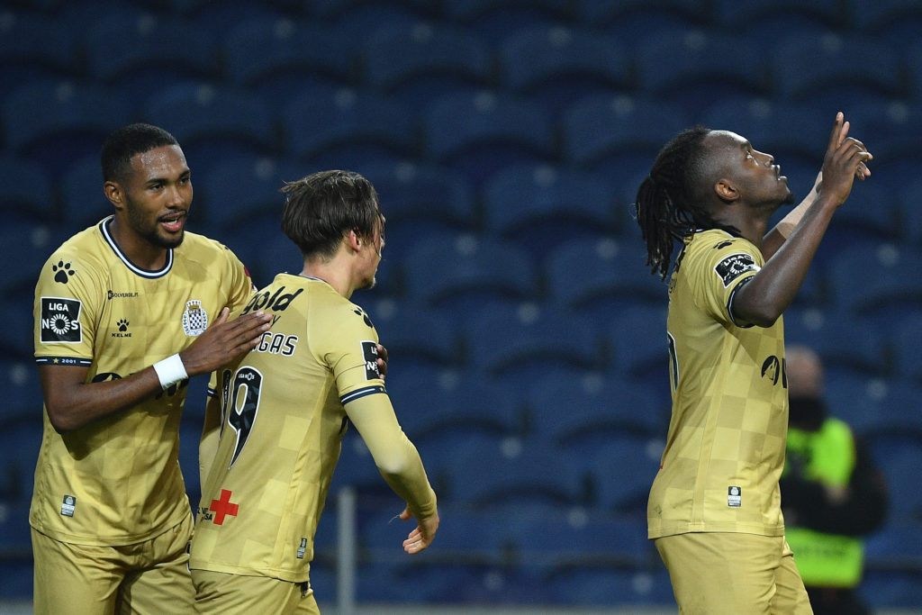 Alberth Elis celebrates after netting in Porto