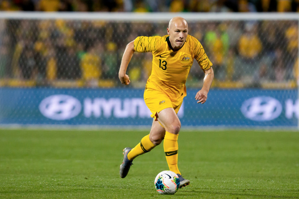 Aaron Mooy in action for Australia