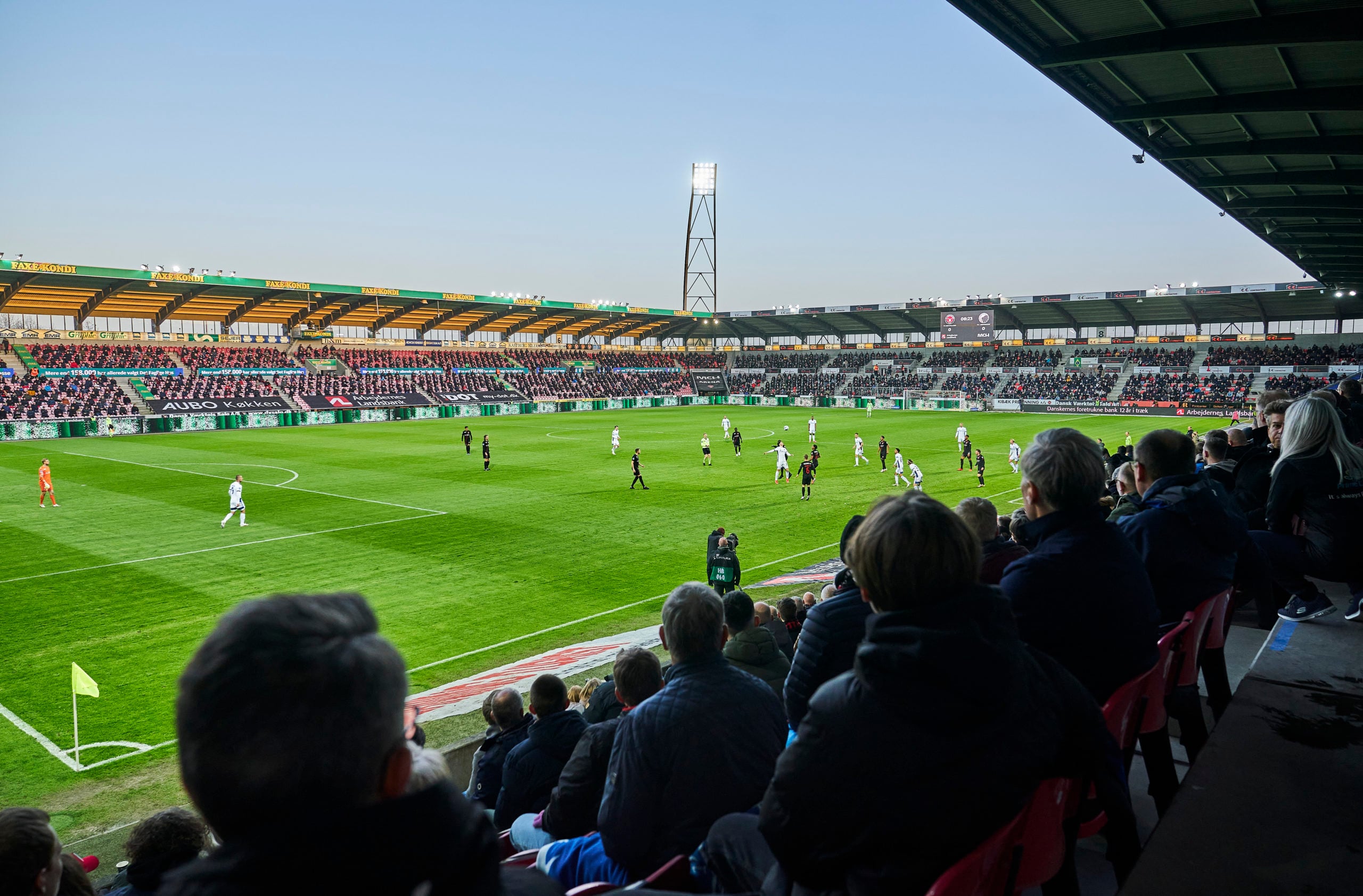Midtjylland fans at a game in April