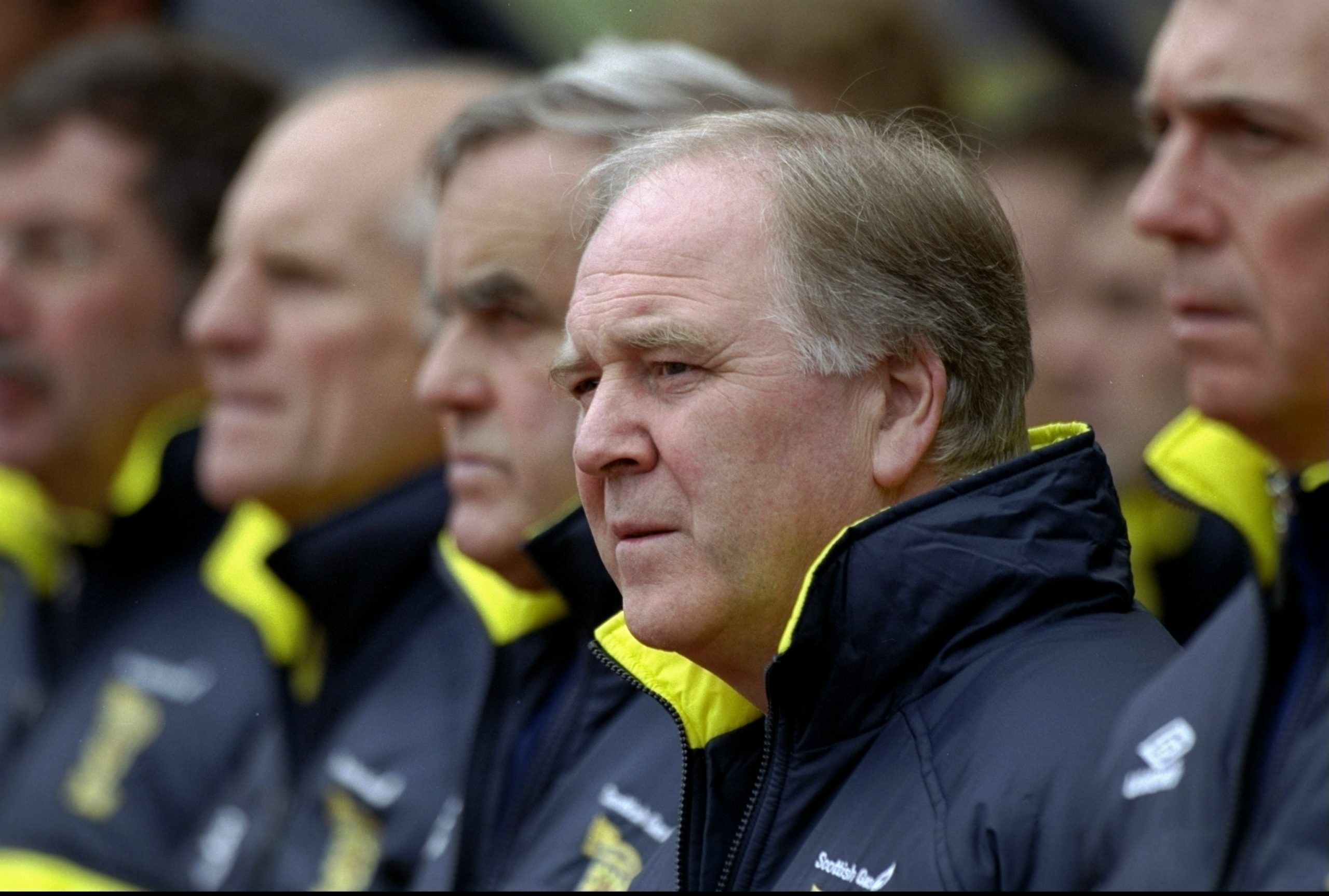 9 Oct 1999:  Scotland coach Craig Brown watches on during the European Championships Group 9 qualifier against Lithuania at Hampden Park in Glasgow...
