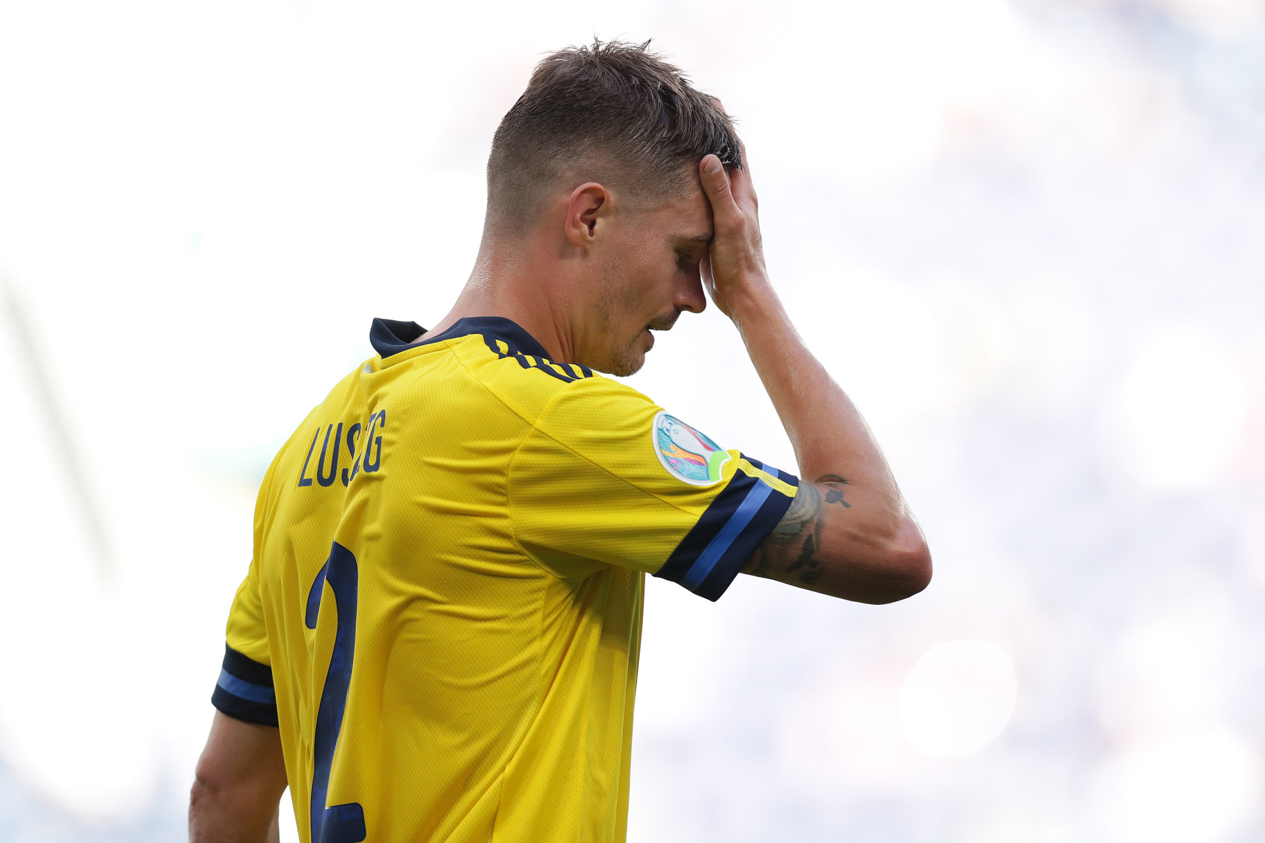 Lustig in action for Sweden against Slovakia