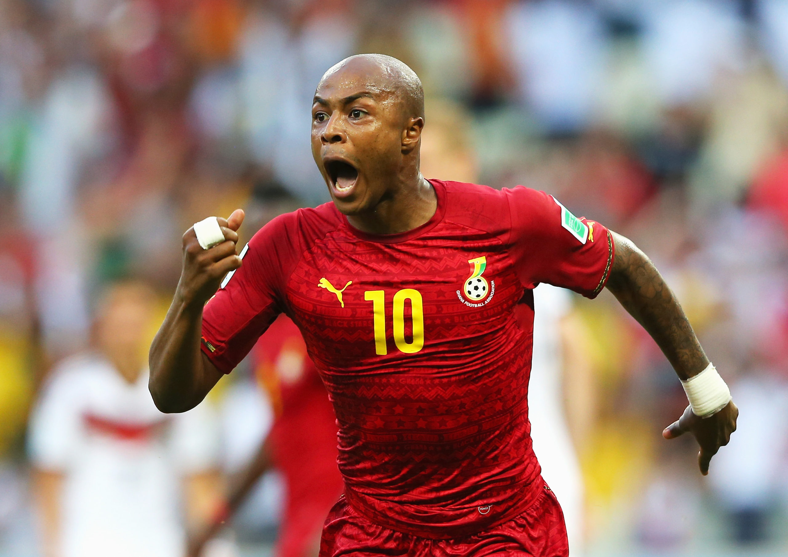 Andre Ayew in action for Ghana