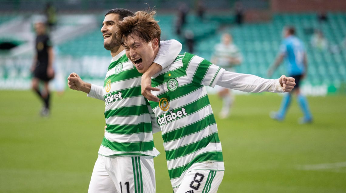 Kyogo and his gesture leaves Celtic teammates smiling