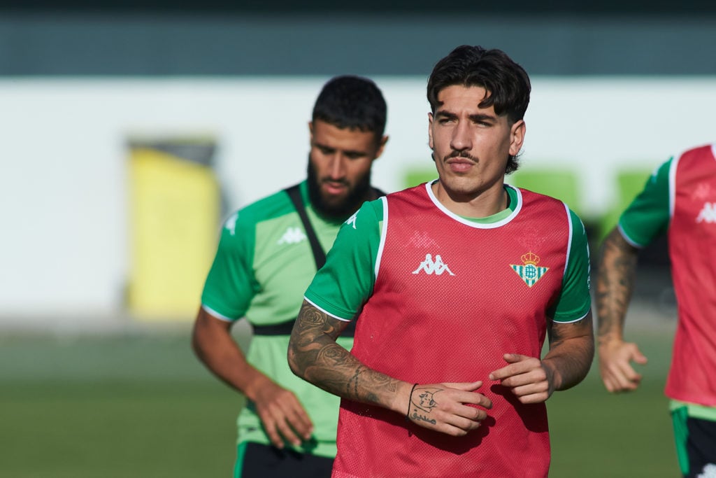 Hector Bellerin in Real Betis training