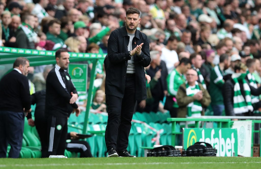 Tam Courts bagged a draw for Dundee United at Celtic yesterday