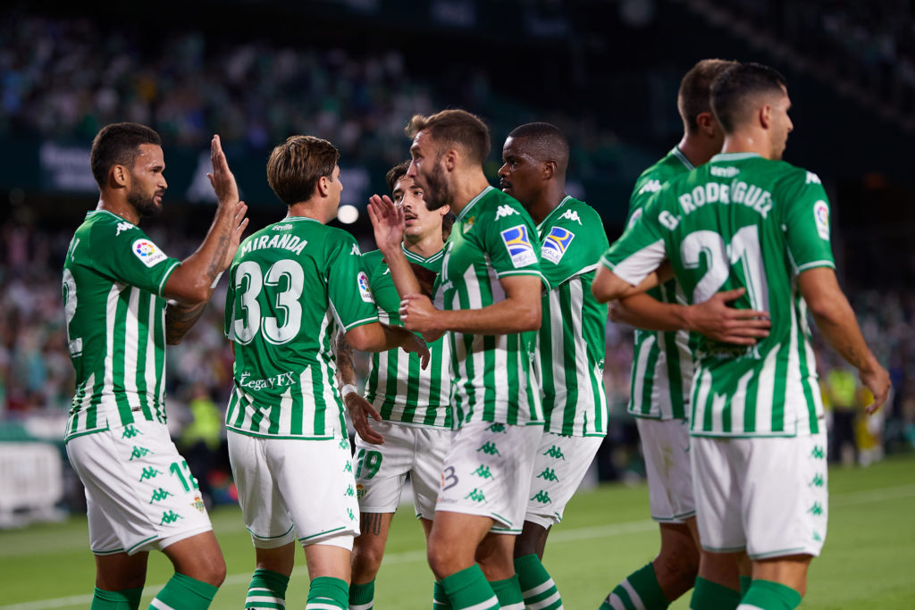 Real Betis celebrate a goal against Getafe