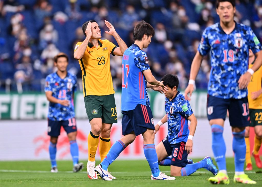 Australia star Tom Rogic in action against Japan