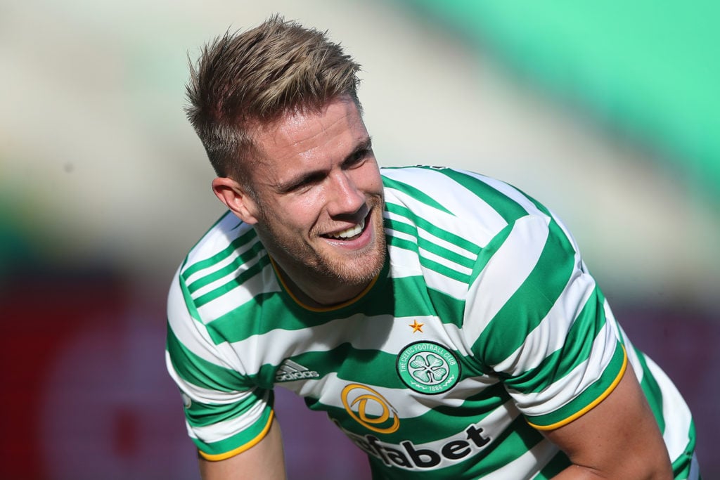 Kristoffer Ajer in action for Celtic