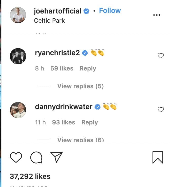 Joe Hart's Instagram
