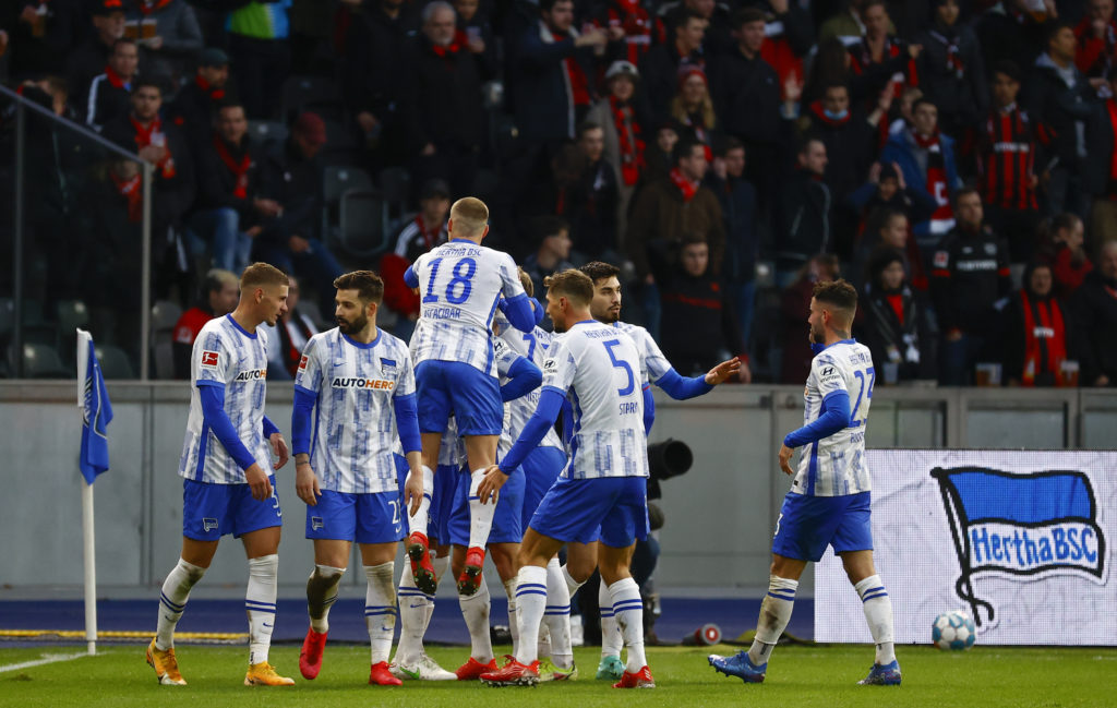 Hertha Berlin caused Leverkusen to drop 2 more points yesterday