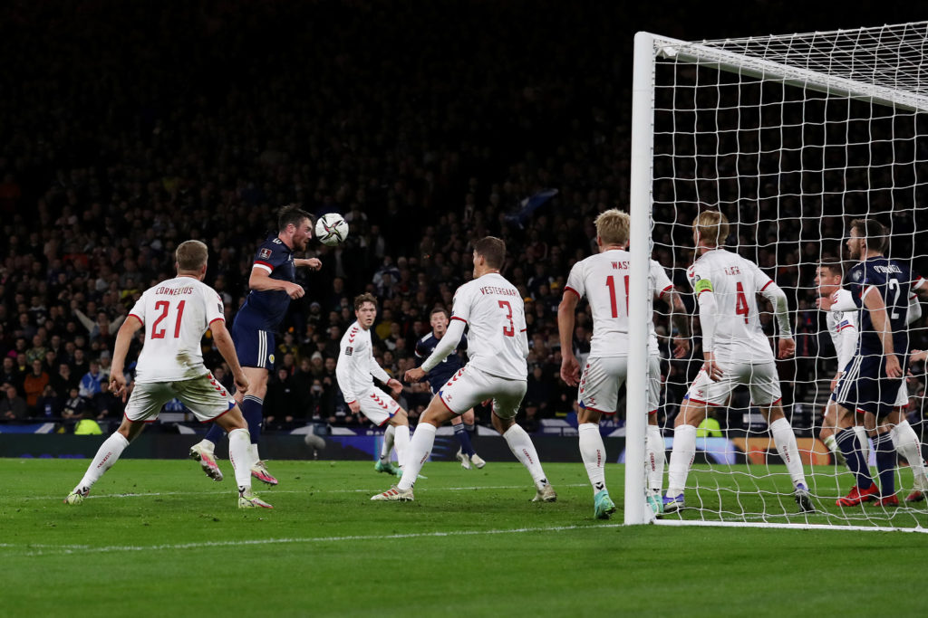 John Souttar nods home for Scotland against Denmark