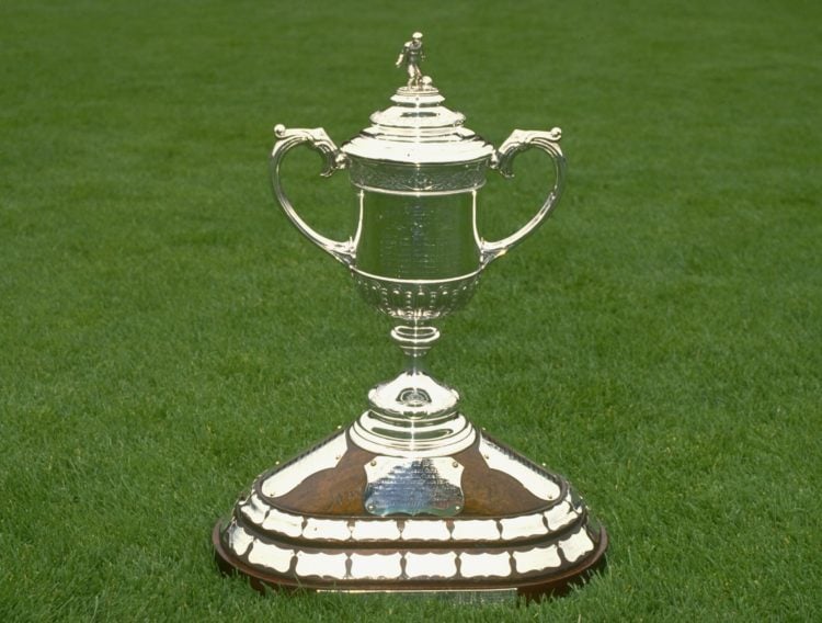 1990:  General view of the Scottish FA Cup Trophy.  Mandatory Credit: Allsport UK /Allsport