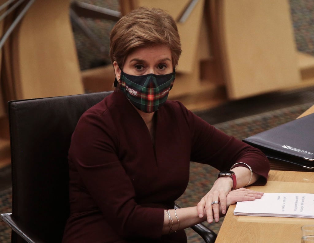 Sturgeon Updates Scottish Parliament On Covid-19 Measures
