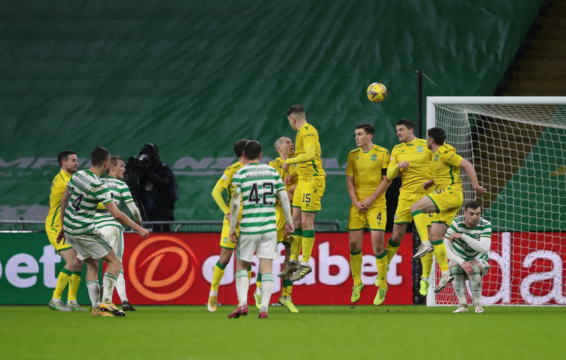 Celtic hosted Hibernian on a Monday night in January