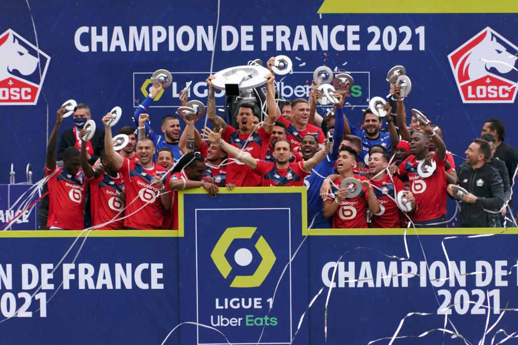 Lille OSC And Fans Celebrate After Winning The Ligue 1 Title