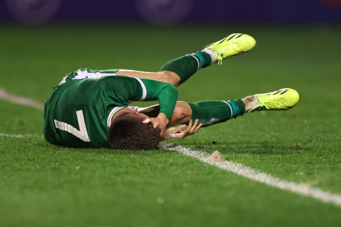 Promising Celtic youngster stretchered off after 35 minutes of youth international