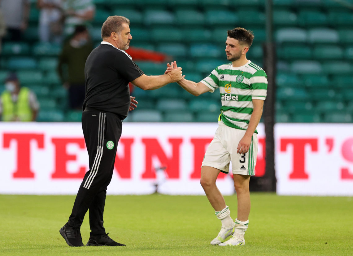 Greg Taylor shares mood at Celtic training this week; discusses class McGregor moment after derby