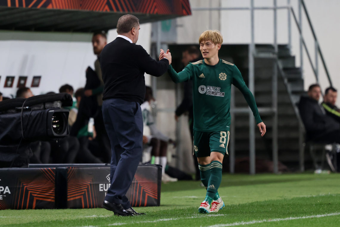 Celtic boss delivers Kyogo one-liner after fans spotted him training