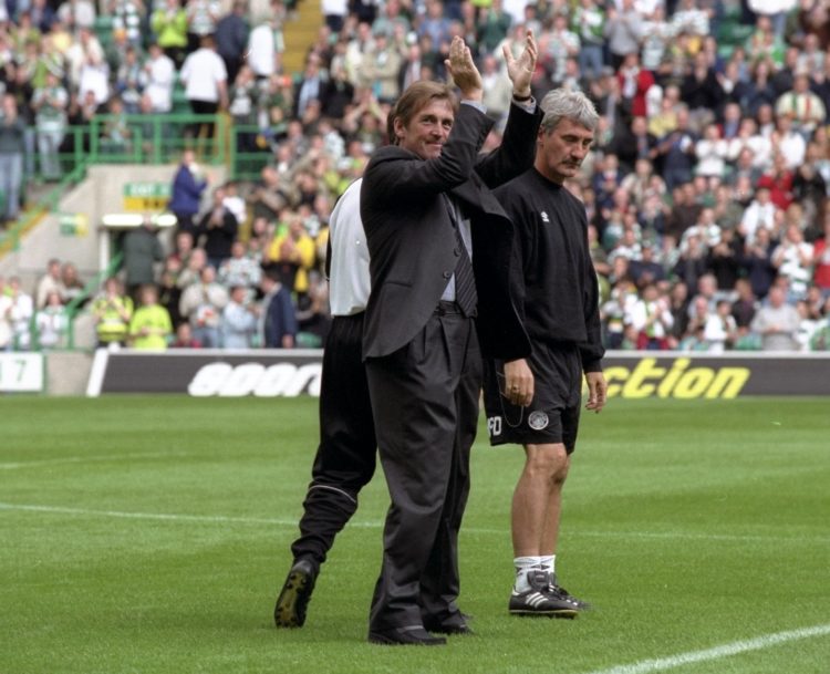 24 Jul 1999:  Kenny Dalglish returns to Celtic Park as General Manager before the pre-season friendly against Leeds United in Glasgow, Scotland. Le...