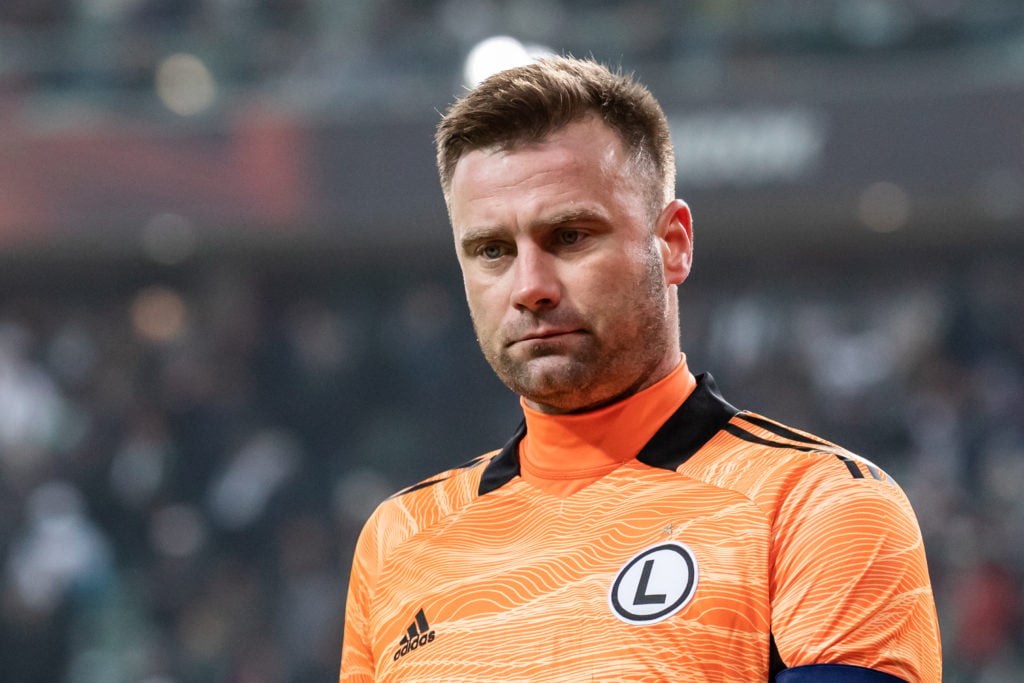 Artur Boruc of Legia seen during the UEFA Europa League