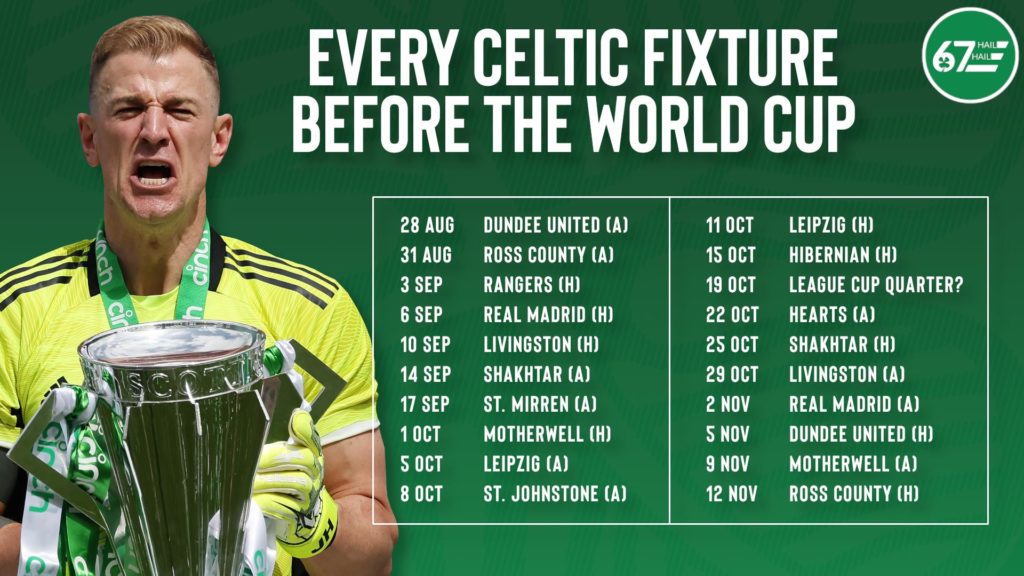 20 matches in 76 days: Celtic's wild pre-World Cup schedule in full